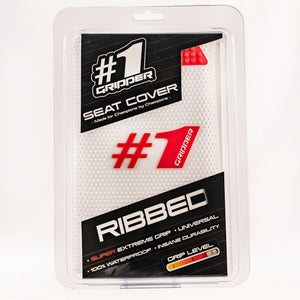 RIBBED Seat Cover - White/Red