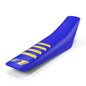RIBBED Seat Cover - Blue/Yellow